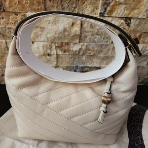 Tory Burch Kira Chevron Half Moon Handbag